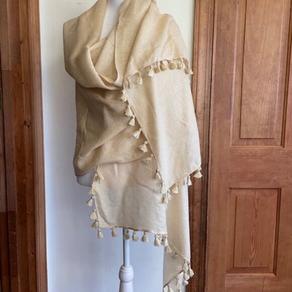 LILLY PULITZER Lana Almond Fringe Scarf Wrap - Picture 4 of 16